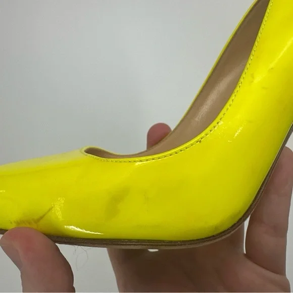 Kate Spade New York Women’s Yellow Heels Size 8 Shoes - Picture 4 of 9